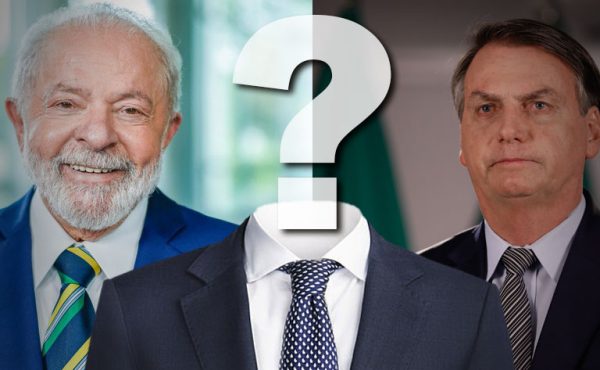 Lula, Bolsonaro e outro candidato