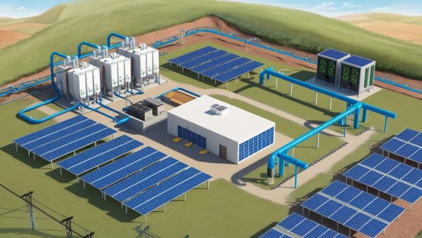 Hub de transição energética Ilustração