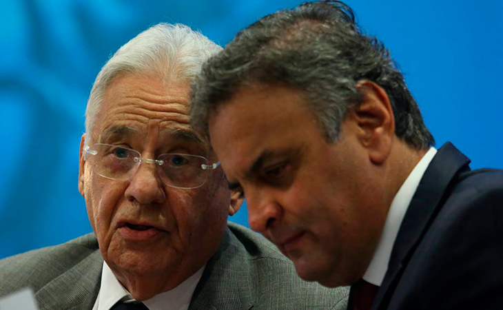 Fernando Henrique Cardoso e Aécio Neves