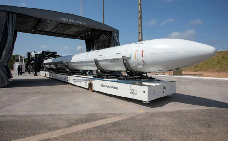 Foguete sul coreano   Foto Divulgação  Sgt Vanessa Sonaly