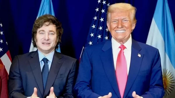 Trump e Milei (Foto Handout / Argentinian Presidency / AFP)