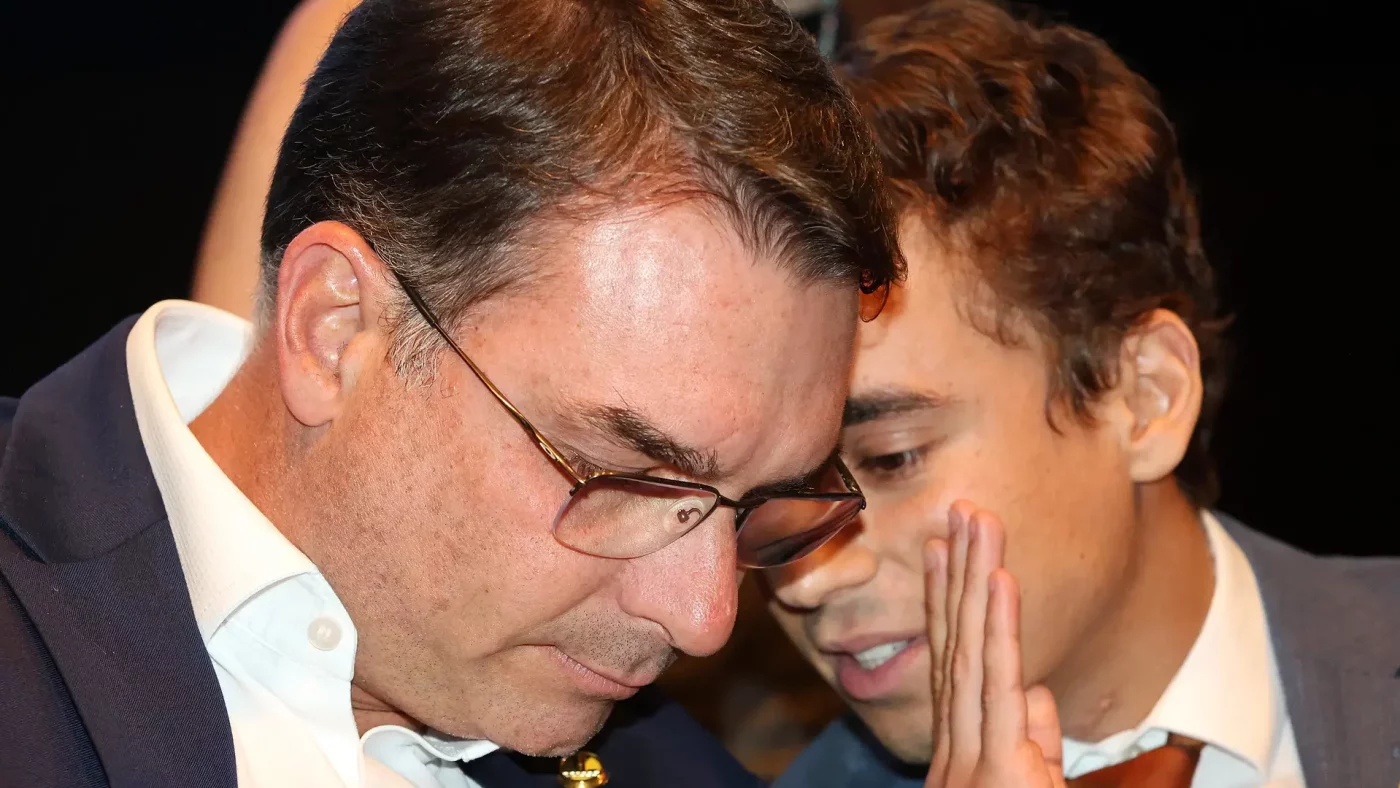 Flavio e Nikolas Ferreira (foto Beto Barata/PL )