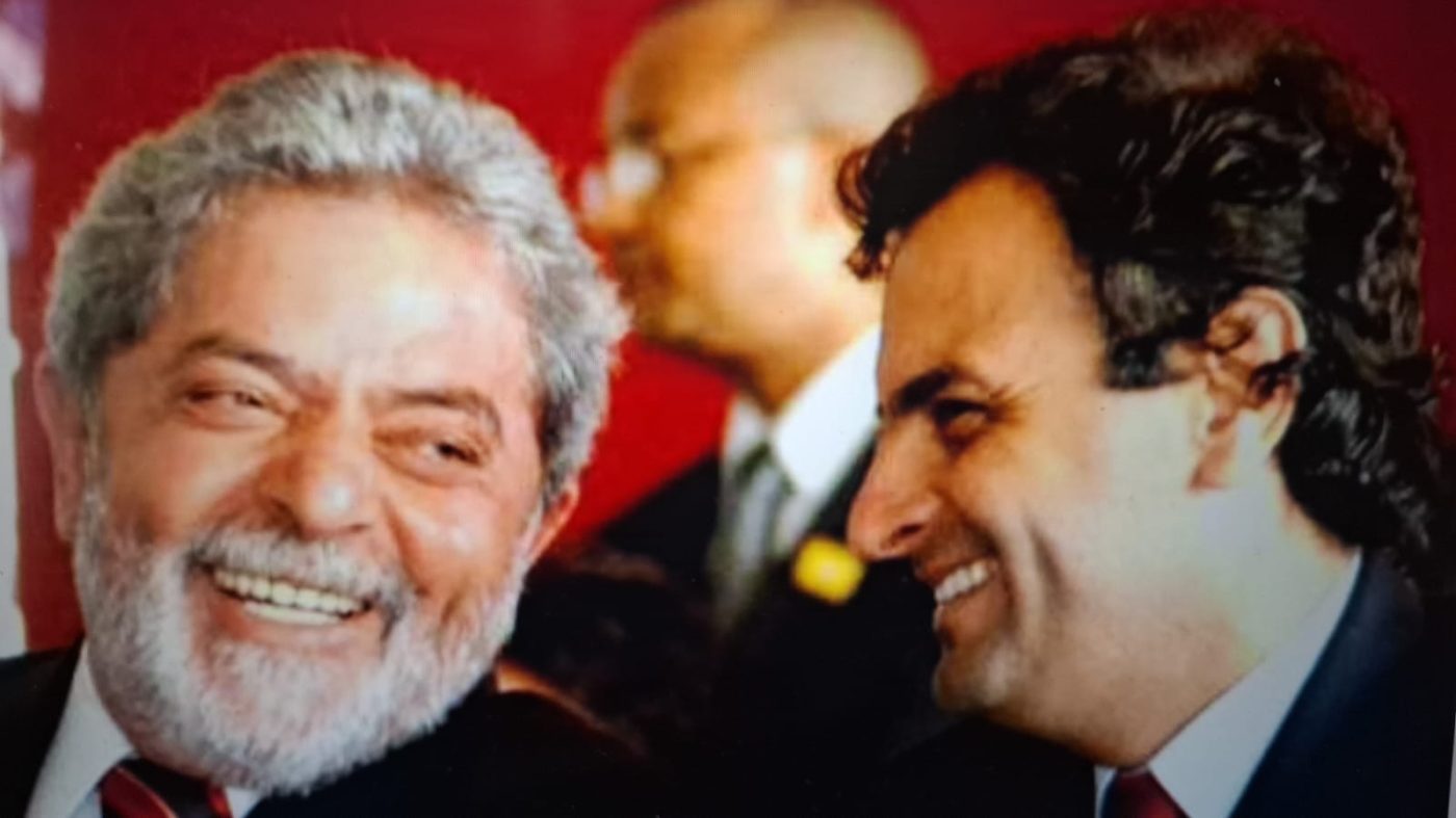Lula e Aécio (foto reprodução internet)