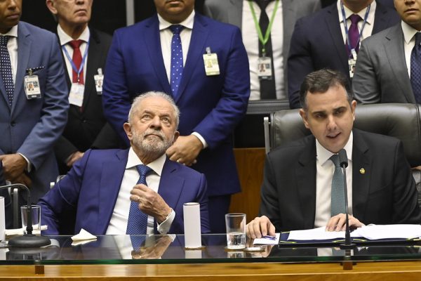 Lula e Pacheco (Foto: Leopoldo Silva/Agência Senado)