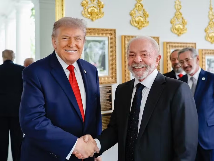 Lula e Donald Trump (foto presidência da República)