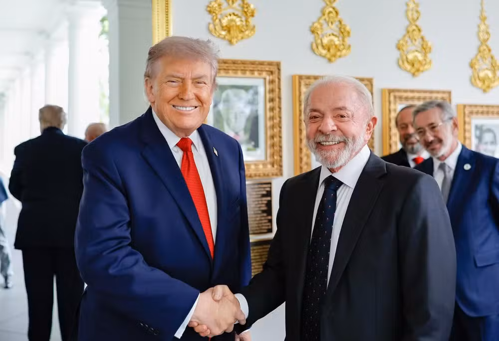 Lula e Donald Trump (foto presidência da República)