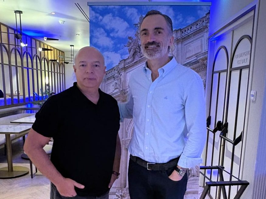 Sérgio Frade e Leandro Martinez, presidente da Chubb do Brasi