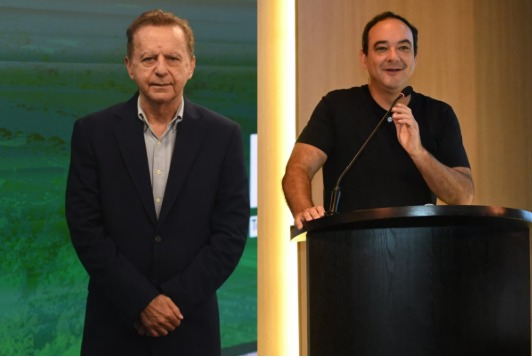 Flávio Bolsonaro e Vittorio Medioli foto: Daniel de Cerqueira