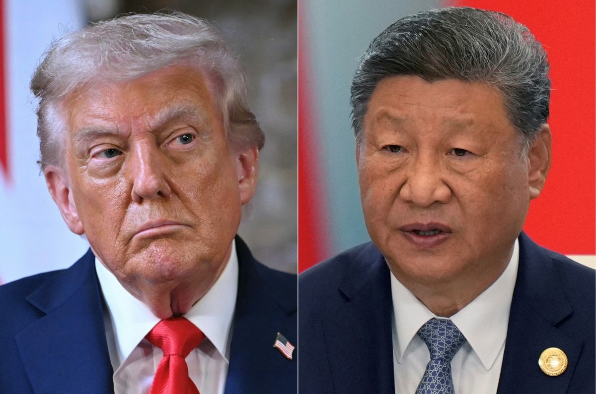 Xi Jiping e Donald Trump (foto: Andrew Caballero-Reynolds; Suo Takekuma/AFP)