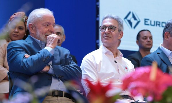 Lula e Zema ﻿( foto Gil Leonardi/Imprensa MG)