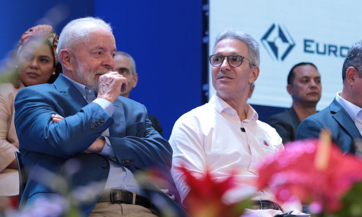 Lula e Zema ﻿( foto Gil Leonardi/Imprensa MG)