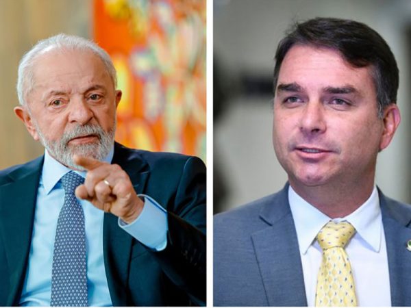 Lula e Flávio Bolsonaro   Fotos Ricardo Stuckert PR e Edilson Rodrigues Agência Senado