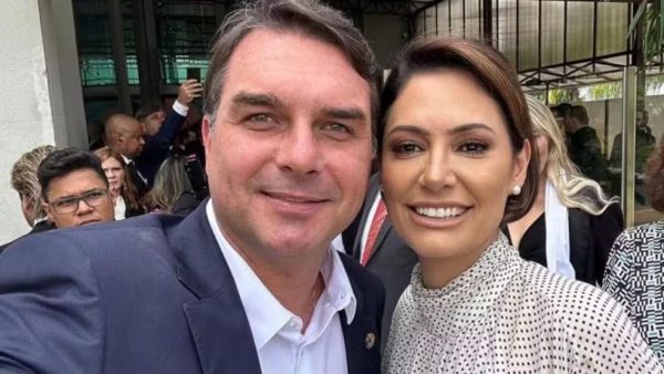 Flávio e Michelle (Foto: Instagram)