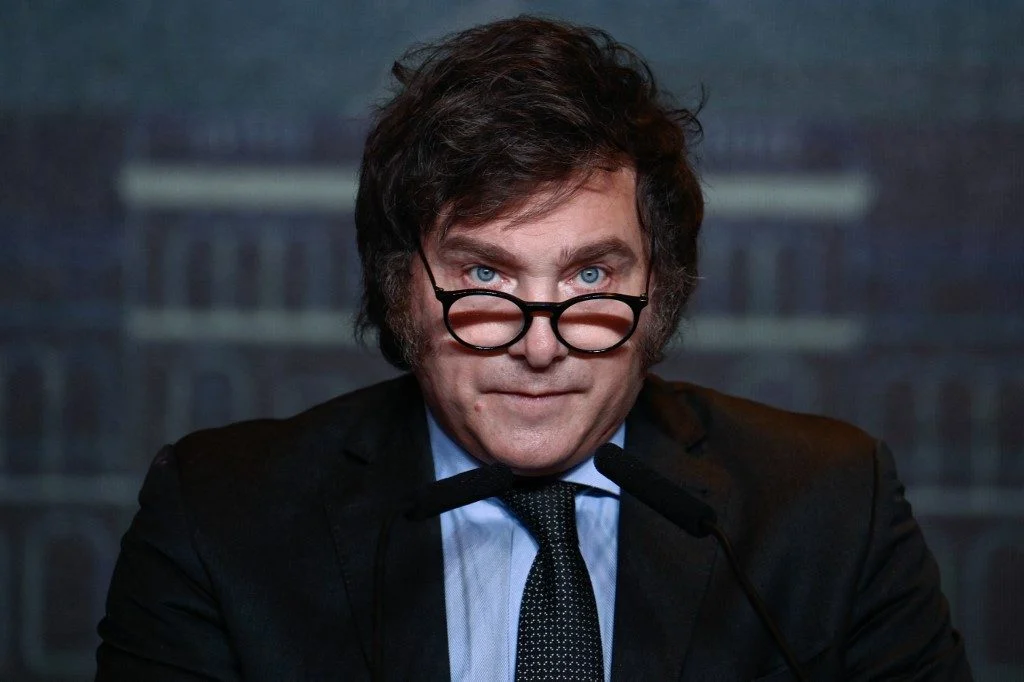 Javier Milei (foto Luis Robayo/AFP),