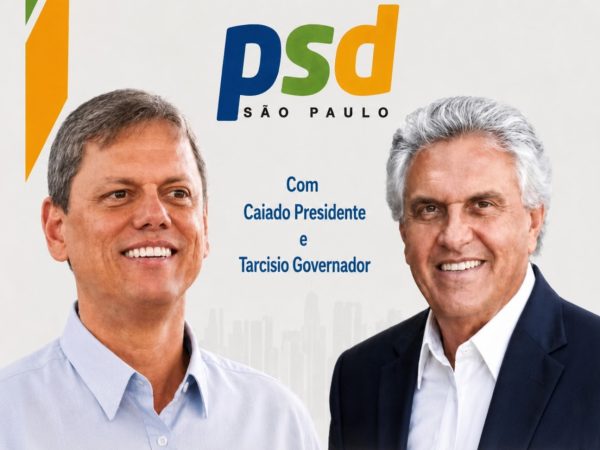 Tarcisio e Caiado (Foto: Reprodução/ PSD)