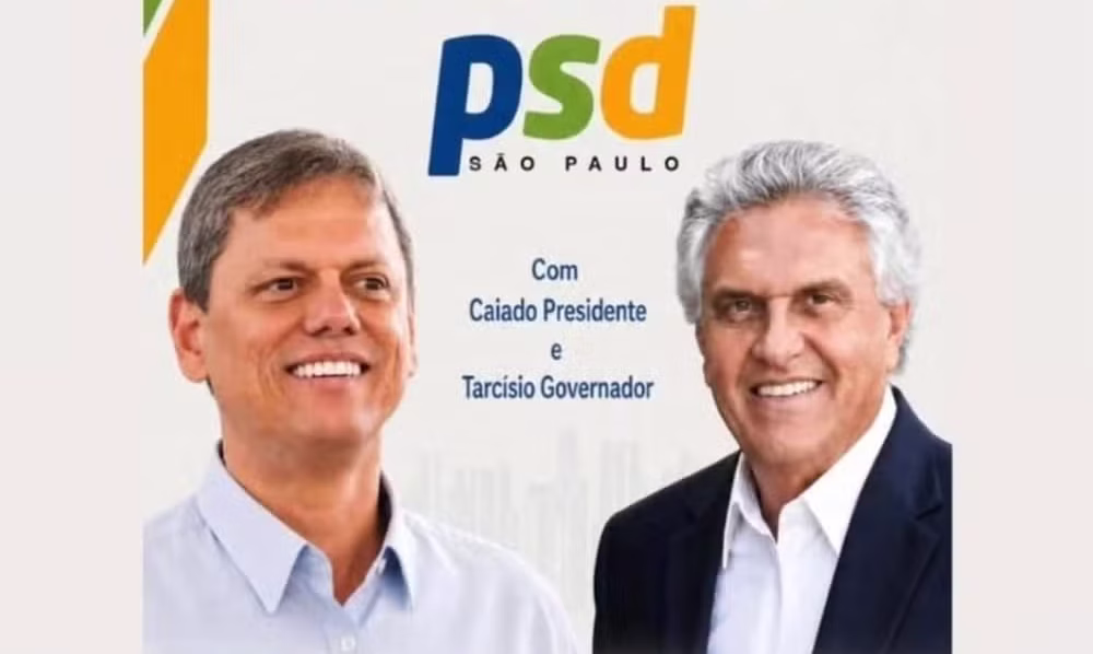 Caiado e Tarcísio (Foto reprodução PSD)