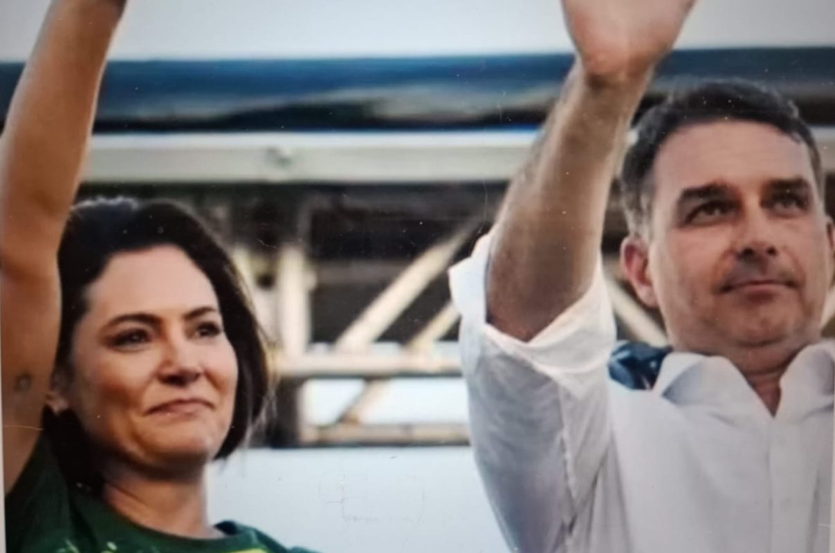 Michelle e Flávio (Foto reprodução Instagram)