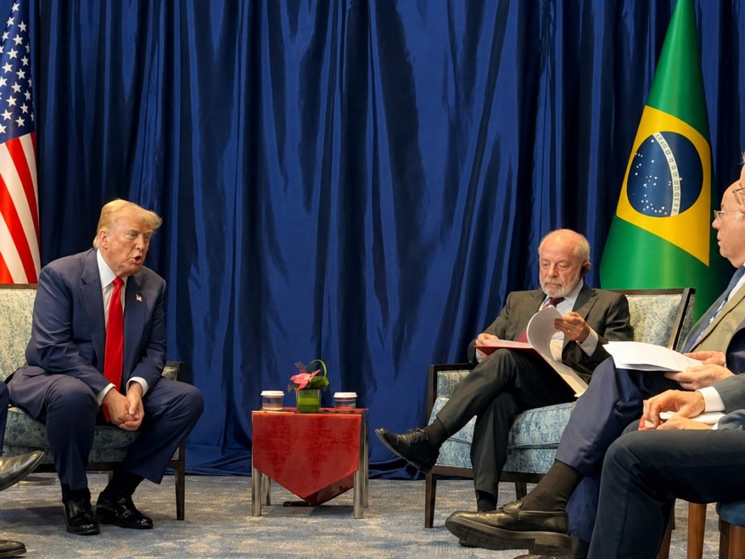 Trump e Lula (foto: ﻿Ricardo Stuckert/PR)
