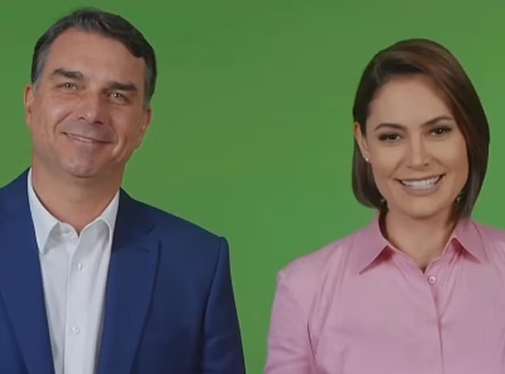 Flávio e Michelle (Foto: Instagram/reprodução)