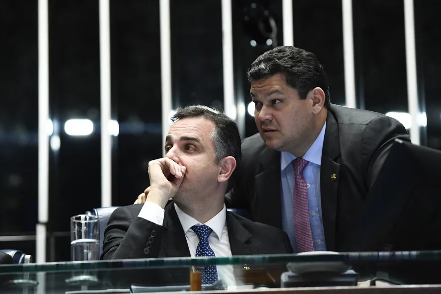 Alcolumbre e Pacheco(Foto: Roque de Sá/Agência Senado)