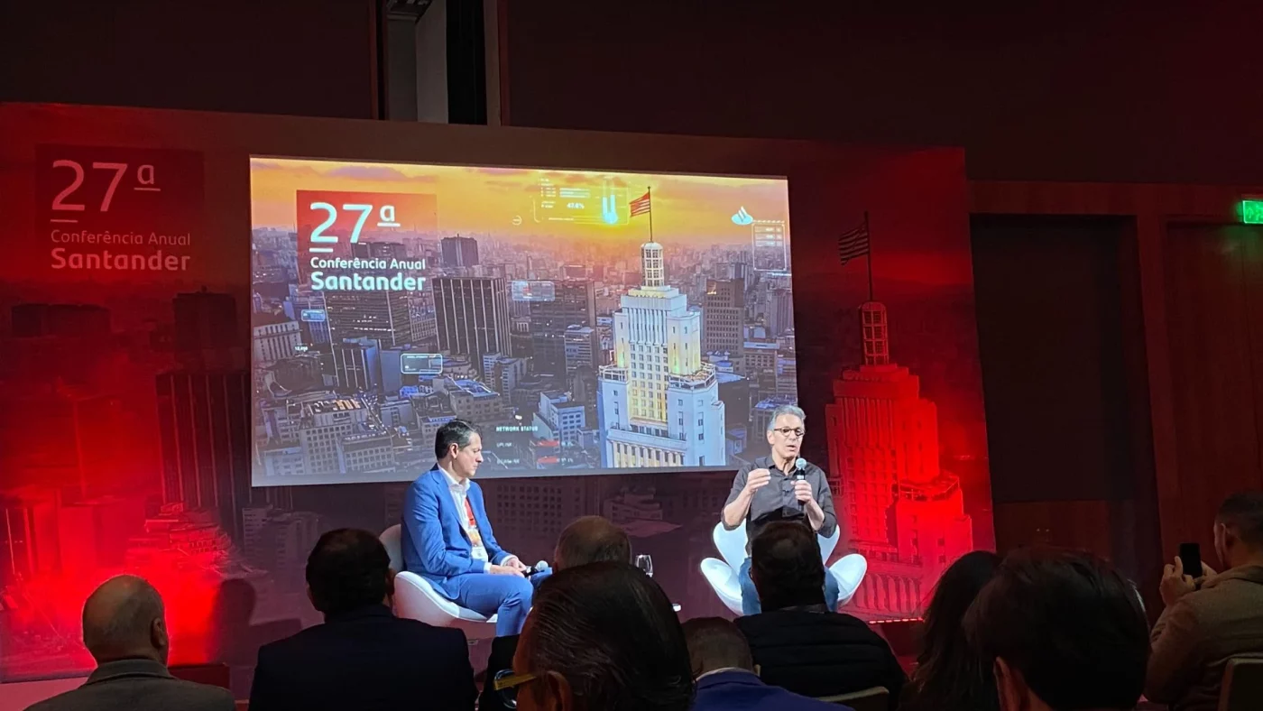 Zema ( foto reprodução evento Santander)