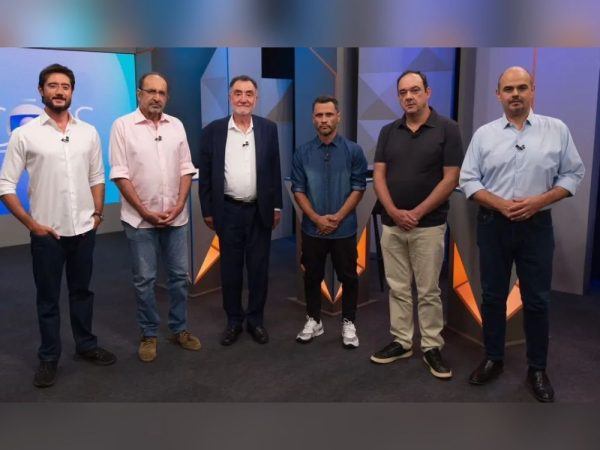Candidatos Governo MG Debate (foto: Douglas Magno/TV Globo)