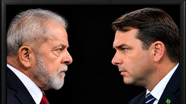 Lula e Flávio(foto montagem)
