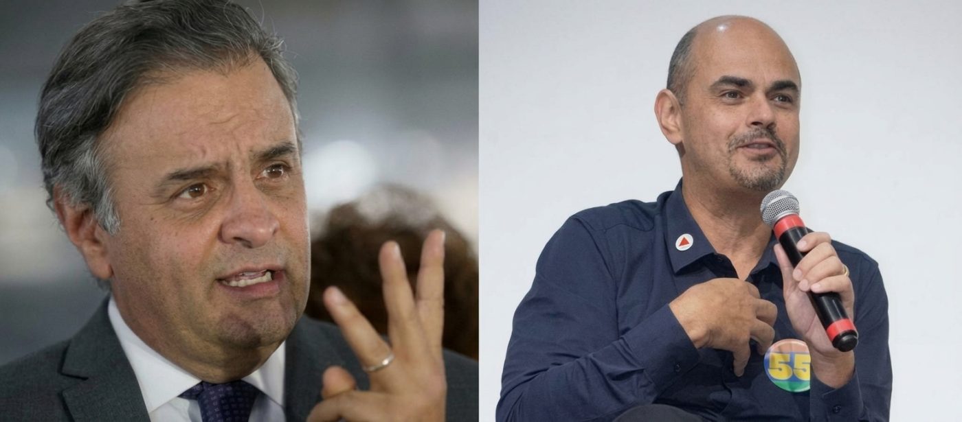 Simões e Aécio (foto: Agência Brasil e Divulgação Campanha Mateus Simões)