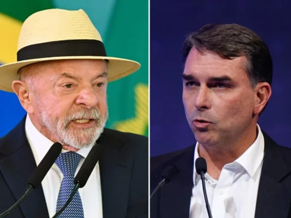 Lula e Flávio (Foto Sergio Lima/AFP e Evaristo Sá/AFP)