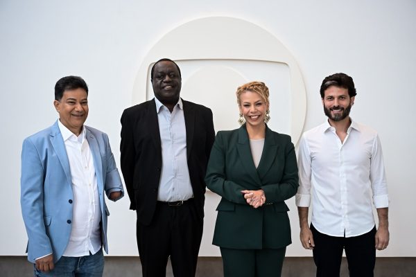 (Foto Gledston Tavares/Globo Minas: da esq. para a dir.,Carlin Moura (Avante), Arcanjo Pimenta (MDB), Áurea Carolina (Psol), Marcelo Aro (PP) )