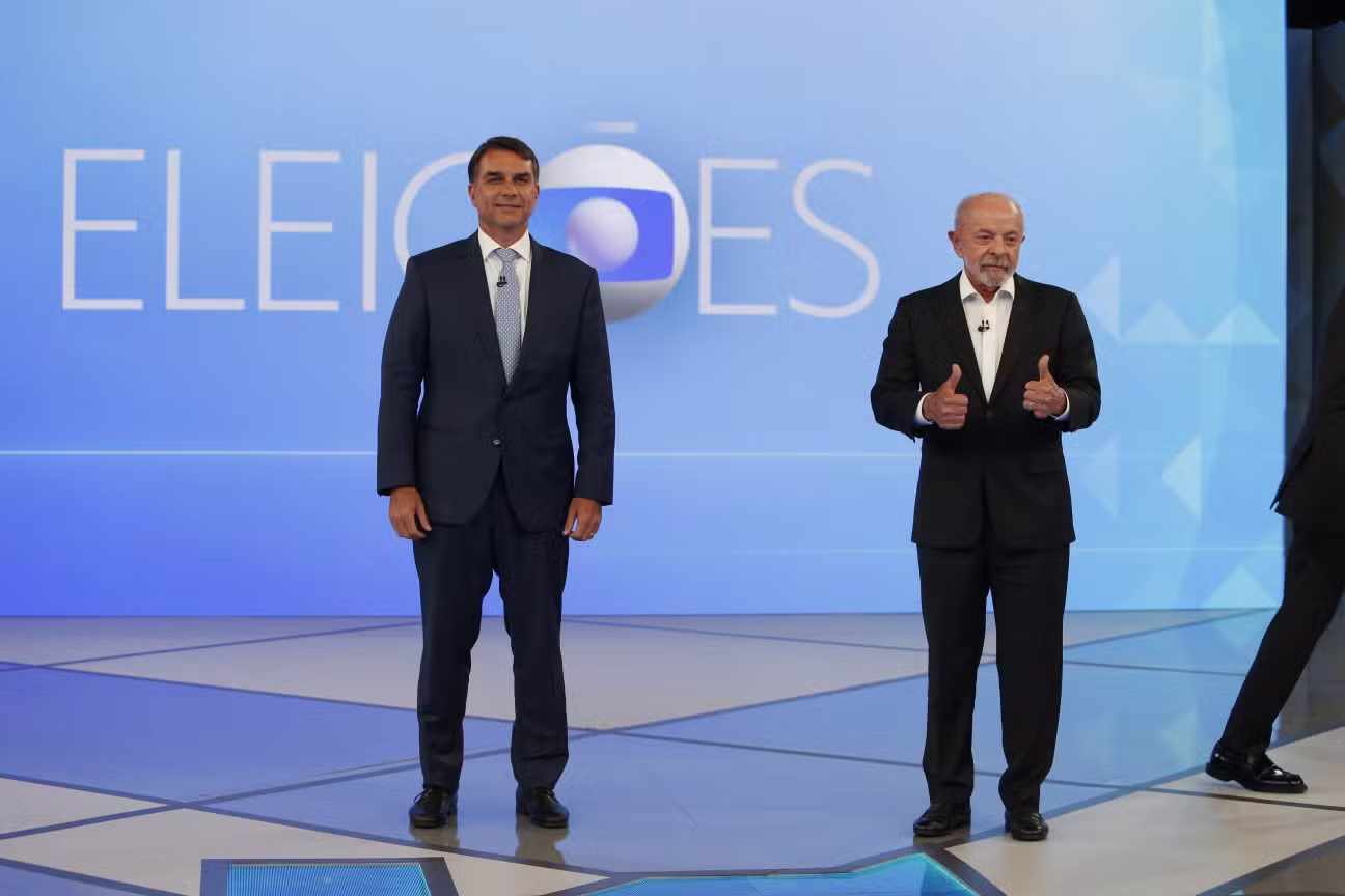 Lula e Flávio (Foto reprodução TV Globo)