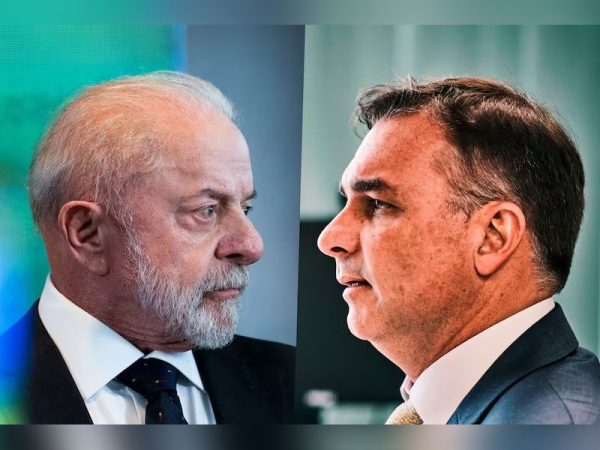 Lula e Flávio (Foto: Reprodução/Bloomberg)