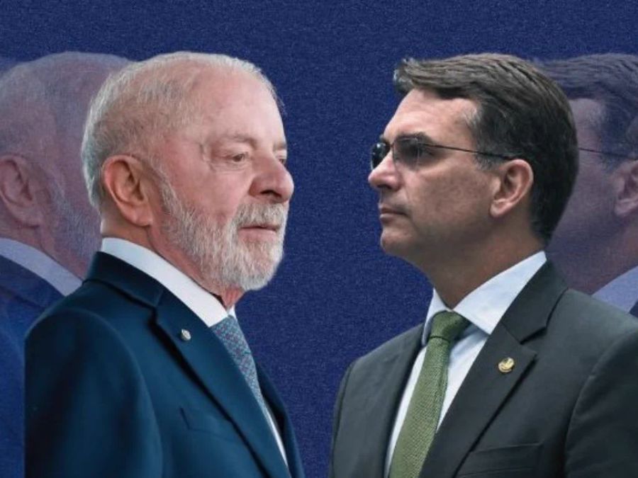 Lula e Flavio (Foto: Reprodução/Arte Congresso em Foco)