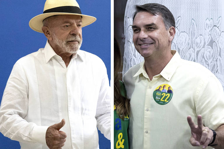 Lula e Flávio (foto reprodução Folha SP)