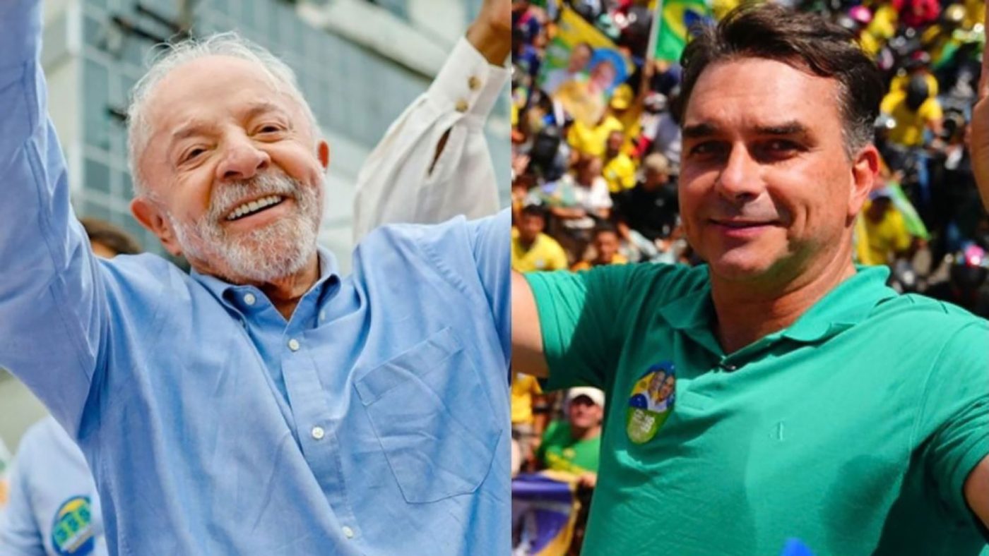 Lula e Flávio Bolsonaro    Foto Ricardo Stuckert PR – Vittor Sales Flickr