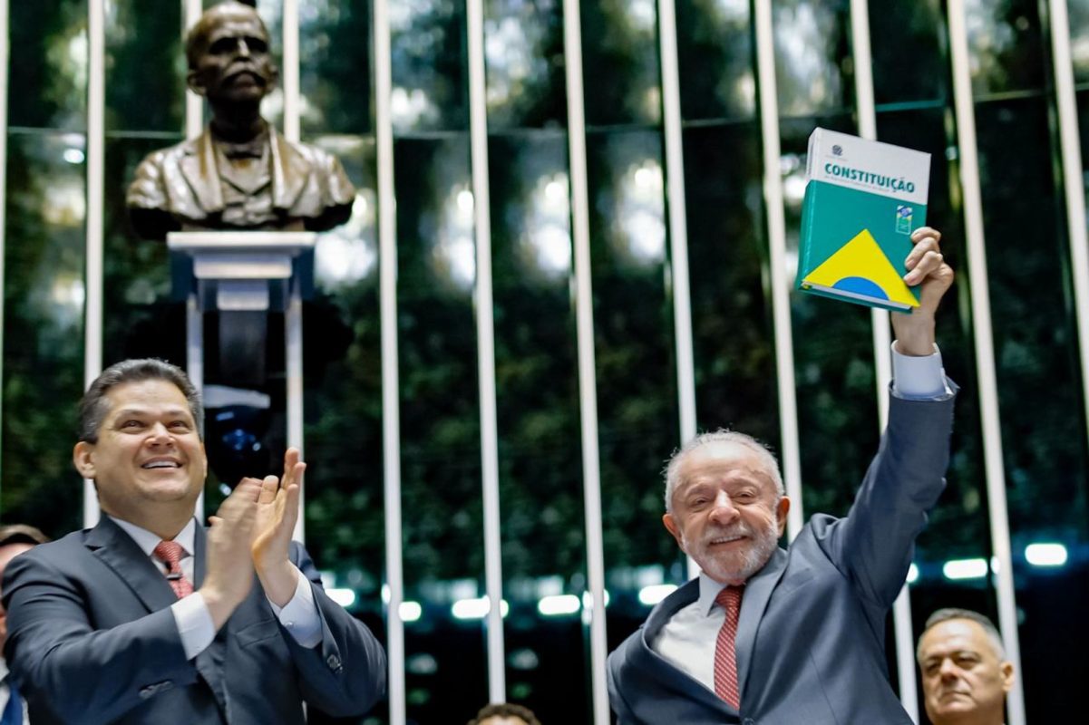 Lula e Alcolumbre . (Foto: Ricardo Stuckert)